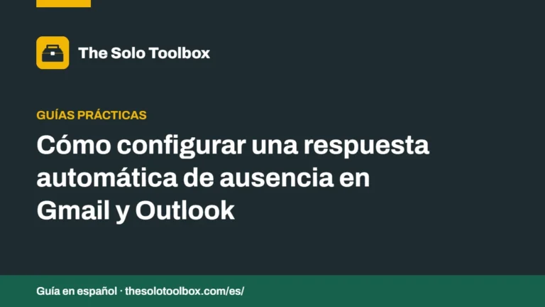 Cómo configurar una respuesta automática de ausencia en Gmail y Outlook