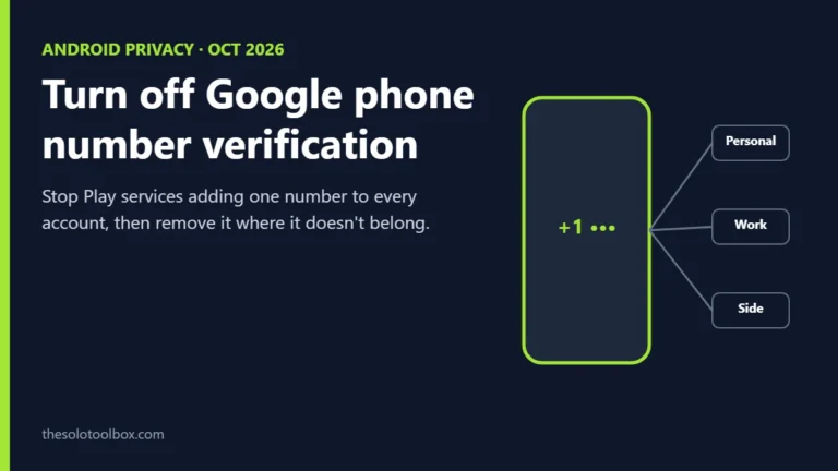 Android phone with one number linked to personal, work and side Google Accounts