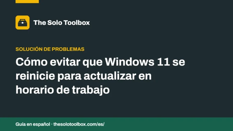 Cómo evitar que Windows 11 se reinicie para actualizar en horario de trabajo: horas activas, pausar actualizaciones y programar el reinicio