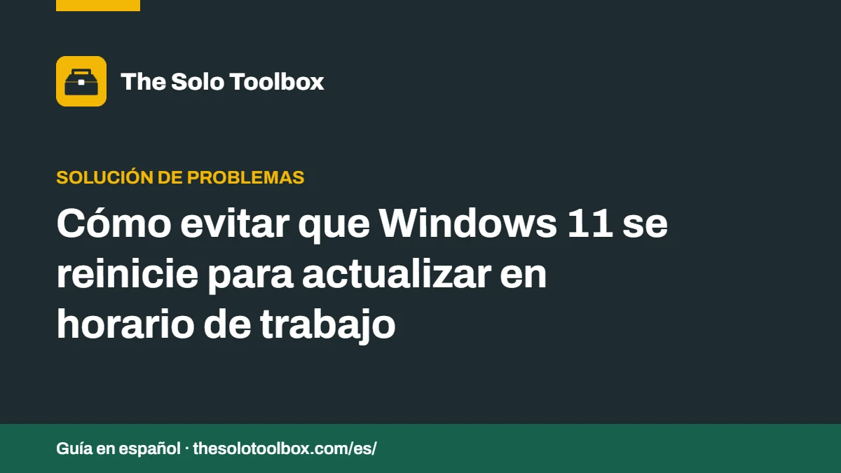 Cómo evitar que Windows 11 se reinicie para actualizar en horario de trabajo: horas activas, pausar actualizaciones y programar el reinicio